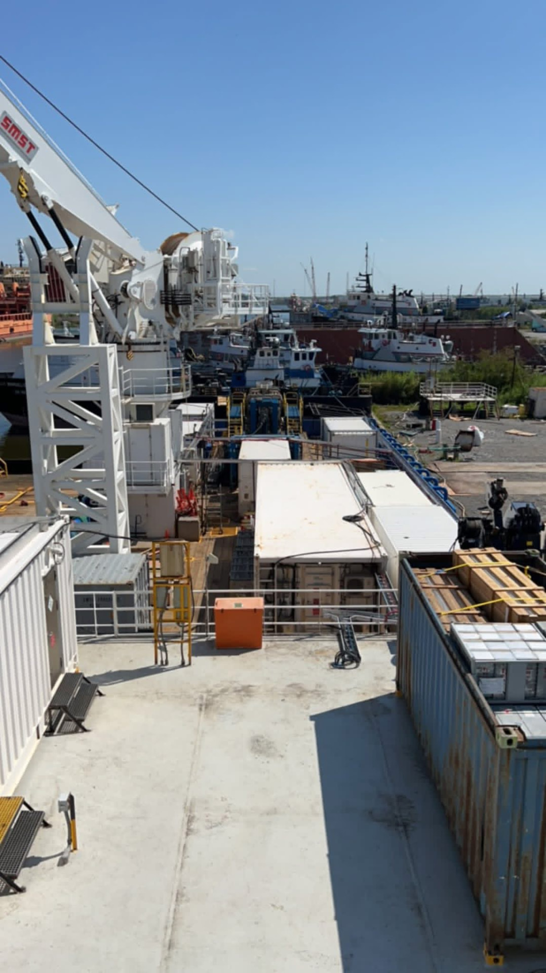 Commercial and marine electrical work at the shipyard